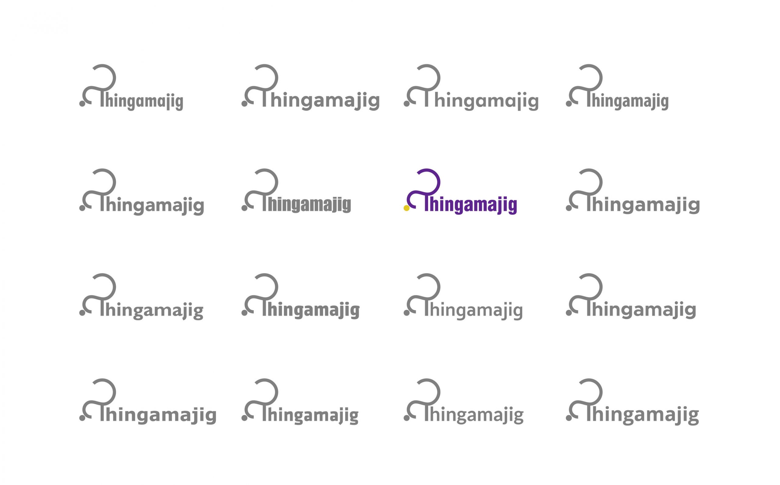 Thingamajig Typeface Selection